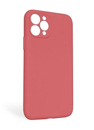 Чехол силіконовий для apple iphone 11 pro max червоний закрита камера без логотипу чохол-накладка sku_stcom_2710000254492