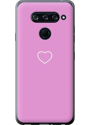 Чохол 2d пластиковий на телефон lg v40 thinq серце 2 "4863t-1577-58250"