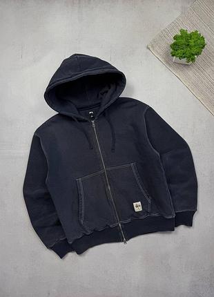Бомбер куртка чоловіча stussy active jacket vintage 90s оригінал щільне зіп худі