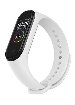 Ремінець для xiaomi mi band 3 4 силіконовий білий оригінальний дизайн для фітнес браслета sku_stcom_2710000197553