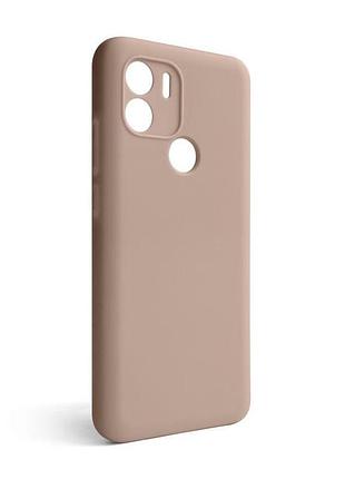 Чехол силиконовый для xiaomi redmi a1 plus бежевый накладка закрытая камера без логотипа sku_stcom_2710000265917