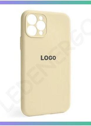 Чехол full silicone case для apple iphone 11 pro молочный закрита камера силиконовая накладка sku_2710 sku_stcom_2710000244226