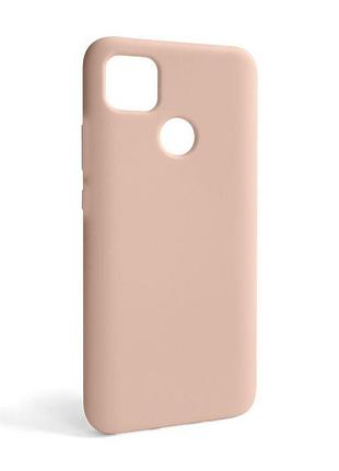 Чохол силіконовий для смартфона xiaomi redmi 9c бежевий накладка з відкритою камерою без логотипу sku_stcom_2710000242680