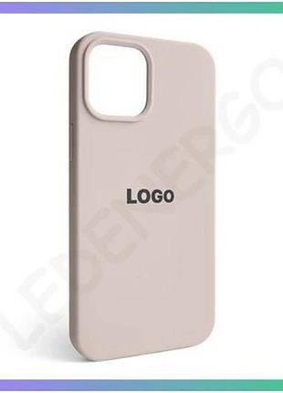 Силиконовый чехол для apple iphone 12 pro max серый розовый накладка с открытой камерой и закрытым низ sku_stcom_2710000313045