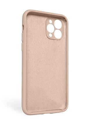 Чехол full silicone case для apple iphone 11 pro max бежевый без логотипа закрытая камера чехол-наклад sku_stcom_2710000254638 2