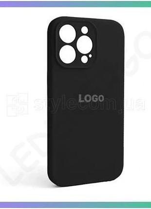 Чохол силіконовий для apple iphone 13 pro чорний накладка з закритою камерою для смартфона sku_2710000 sku_stcom_2710000232667