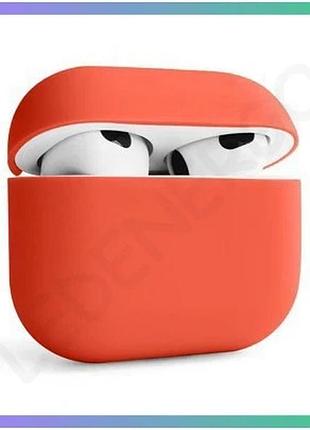 Чехол для airpods 3 силиконовый оранжевый apple airpods 3 для защиты и хранения наушников sku_27100002 sku_stcom_2710000234876