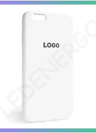 Силіконовий чохол для apple iphone 6 6s білий накладка з логотипом відкрита камера захист смартфона sk sku_stcom_2710000198864