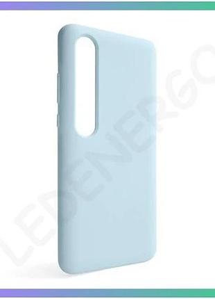 Чехол силиконовый для xiaomi mi 10 голубой без логотипа защитная накладка для смартфона sku_2710000251 sku_stcom_2710000251583