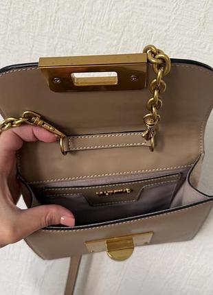 Сумка valentino кольору кави 4