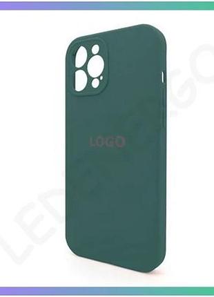 Чехол full silicone case для apple iphone 12 pro max зеленый силиконовый чехол с закрытой камерой sku_ sku_stcom_2710000234203