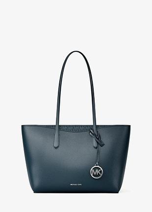 Сумка тоут кожаная michael kors arden large pebbled leather tote bag (admiral)