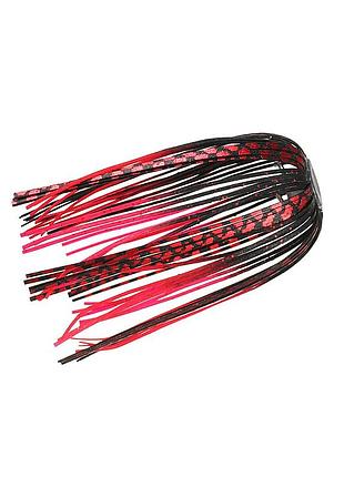 Силіконова юбка zman ez skirt 3pc #black red chrome/red tips (zm-ez-js031pk3)