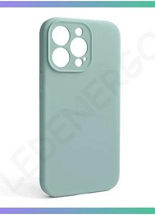 Чехол силиконовый для apple iphone 13 pro бирюзовый закрытая камера без логотипа чехол-накладка sku_27 sku_stcom_2710000236191