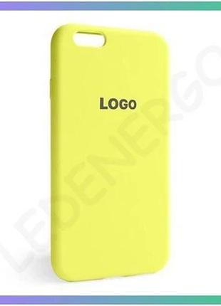 Силиконовый чехол для apple iphone 6 6s желтый защитный чехол-накладка с открытой камерой sku_27100002 sku_stcom_2710000203155