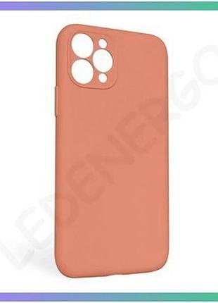 Чехол силиконовый для apple iphone 11 pro max закрытая камера без логотипа оранжевый чехол-накладка sk sku_stcom_2710000254560