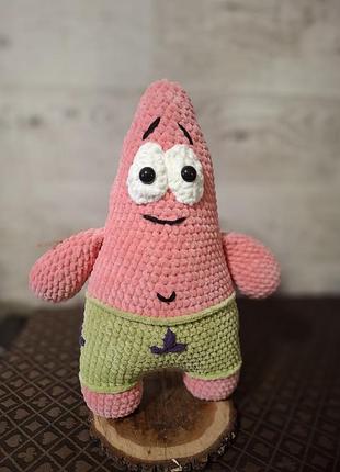 Мягкая игрушка spongebob патрик, розовый 3