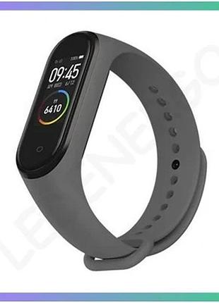 Ремешок для xiaomi mi band 3 4 оригинальный серый силиконовый браслет для фитнес-трекера sku_271000019 sku_stcom_2710000197546