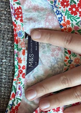 Футболка в квіточки m&s 2