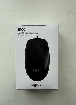 Комп'ютерна мишка logitech b100 дротова оптична
