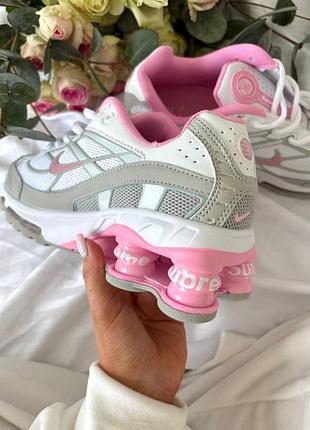 Nike supreme shox ride 2 white pink 5