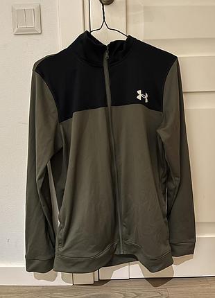Спортивна олімпійка under armour fitted — хакі / чорний (розмір m)