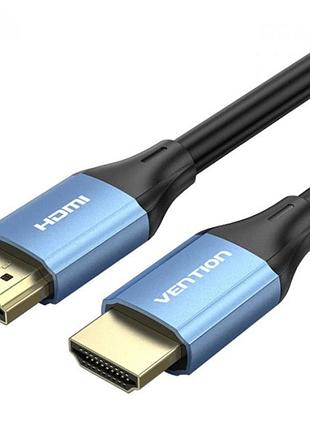 Кабель hdmi vention m-m 8 м v2.0 4k 60 гц алюмінієвий корпус синій (alhsk)