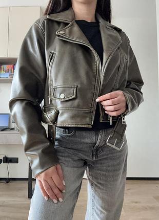 Шкіряна куртка zara