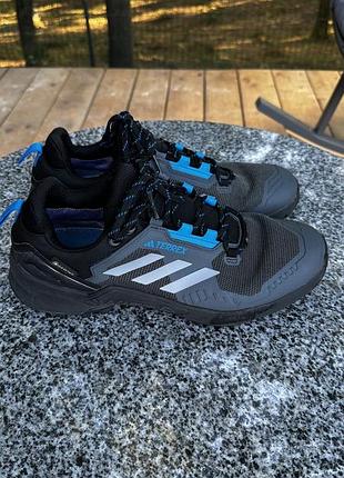 Кросівки чоловічі adidas terrex чорні з синім