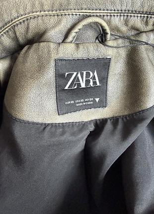 Шкіряна куртка zara 3