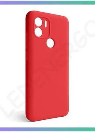 Чехол силиконовый для xiaomi redmi a1 plus красный накладка без логотипа закрытая камера и низ sku_271 sku_stcom_2710000265887