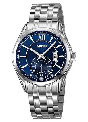 Чоловічий годинник skmei 9319sibu silver-blue