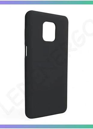 Силіконовий чохол для xiaomi redmi note 9 pro чорний накладка захист від ударів і подряпин без логотип sku_stcom_2710000358770