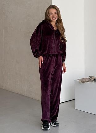 Велюровий костюм-трансформер 4 в 1 бордовий merlini velurra 100001603 4xl/5xl