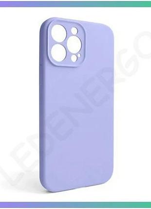 Чехол full silicone case для apple iphone 13 pro max лавандовый закрытая камера без логотипа силиконов sku_stcom_2710000236368