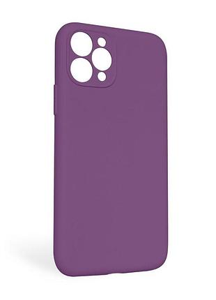 Чехол full silicone case для apple iphone 11 pro max фиолетовый с закрытой камерой без логотипа sku_stcom_2710000254577