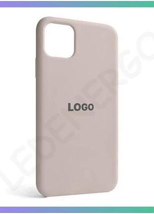 Силиконовый чехол для apple iphone 11 pro max серый розовый накладка с открытой камерой защитный чехол sku_stcom_2710000312765