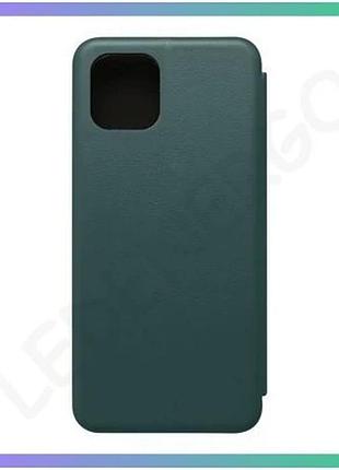 Чехол-книжка premium для samsung galaxy a03 a035 2021 зеленый с отделением для карт шкірозамінник sku_ sku_stcom_2710000262725
