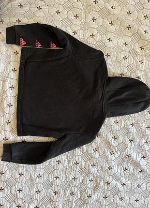 Кофта жіноча adidas з капюшоном чорна 3