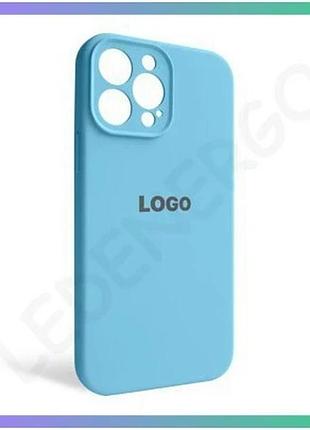 Чохол силіконовий для apple iphone 13 pro max блакитний з закритою камерою захисна накладка для смартф sku_stcom_2710000232957