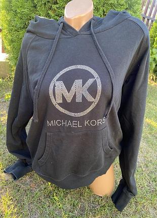 Жіноче худі michael kors чорне зі стразами розмір l