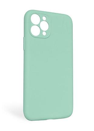 Чехол силиконовый для apple iphone 11 pro max бирюзовый с закрытой камерой без логотипа накладка на см sku_stcom_2710000254416