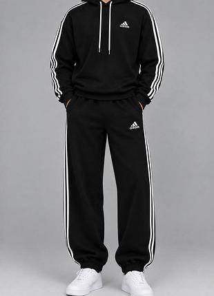 Спортивний костюм чоловічий adidas чорний утеплений
