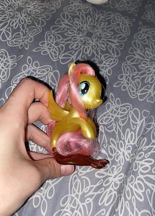 Іграшкова фігурка для дівчинки my little pony, золотиста з рожевим, пластик