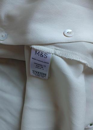 Жіноча сорочка класична біла m&s 3