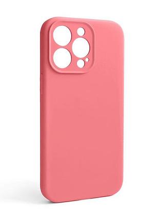 Чехол full silicone case для apple iphone 13 pro розовый закрытая камера силиконовая накладка sku_stcom_2710000256342