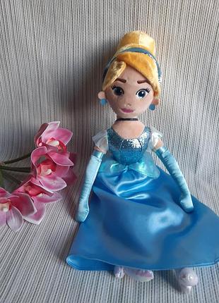 Колекційна м'яка лялька принцеса попелюшка disney princess від ty (35-40 см)
