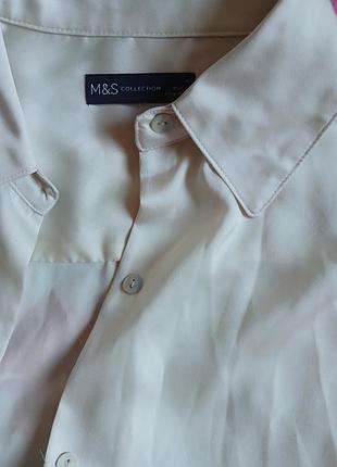 Жіноча сорочка класична біла m&s 2