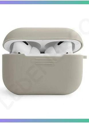 Чехол для airpods pro 2 slim з карабином силіконовий бірюзовий для захисту навушників apple sku_271000 sku_stcom_2710000265238