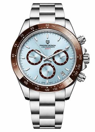 Мужские часы pagani design pd-1644 silver-blue